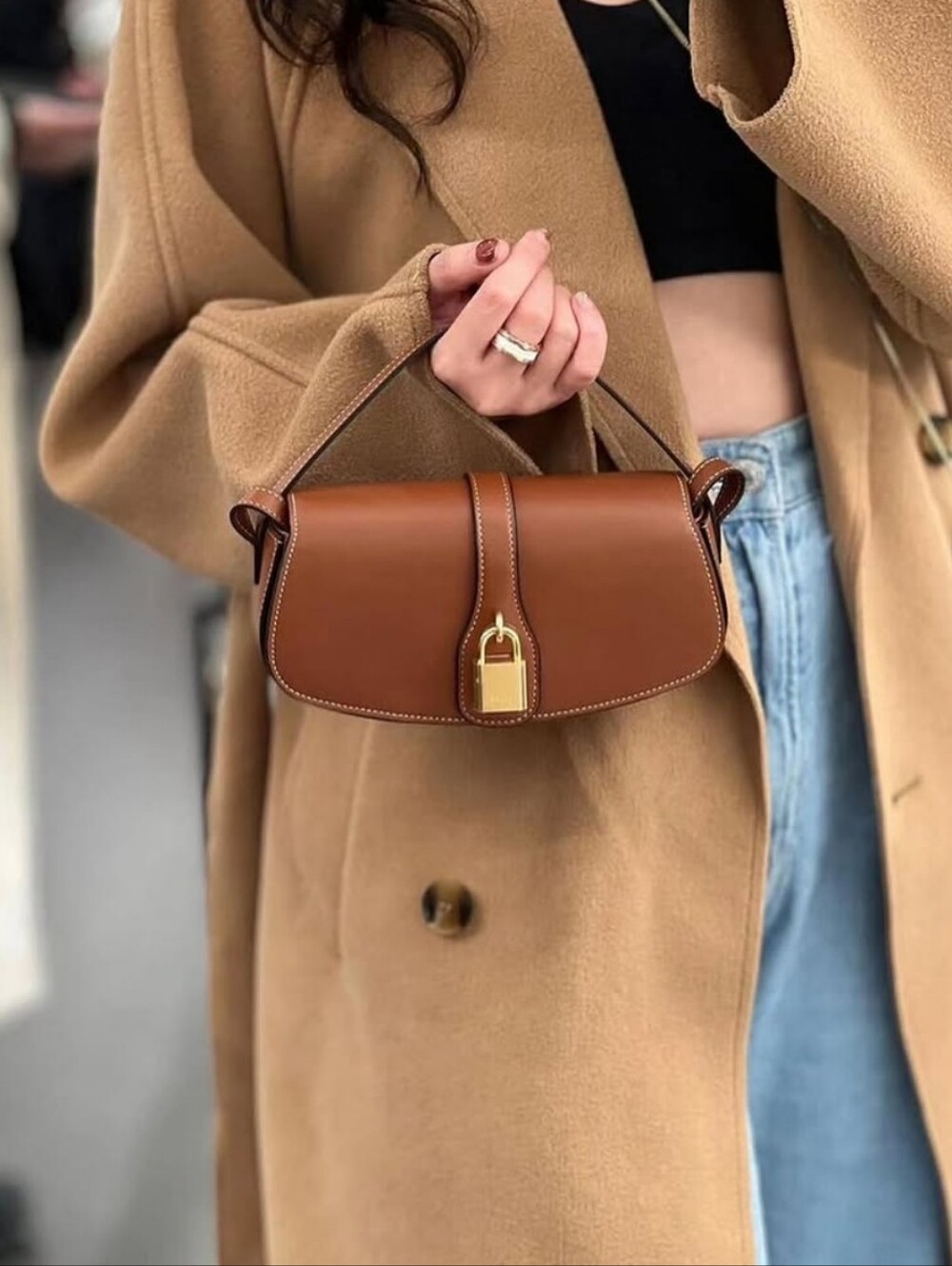 Brand New!!!! Celine Tabou Clutch On Strap Tan LOCK COMES WITH COA!!! Unused!!! - Picture 5 of 16